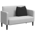Cuscino per Schiena Nero 60 x 20 x 50 cm Tessuto in Cords
