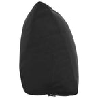 Cuscino per Schiena Nero 60 x 20 x 50 cm Tessuto in Cords