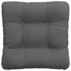 Cuscini per Seduta 4 pcs Grigio scuro 40 x 40 x 12 cm Tessuto