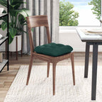 Cuscini per Seduta 4 pcs Verde Scuro 40 x 40 x 12 cm Tessuto