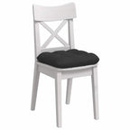 Cuscini per Seduta 4 pcs Nero 40 x 40 cm Tessuto in Microfibra