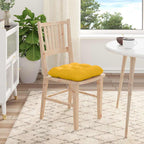 Cuscini per Seduta 4 pcs Giallo Chiaro 40 x 40 cm