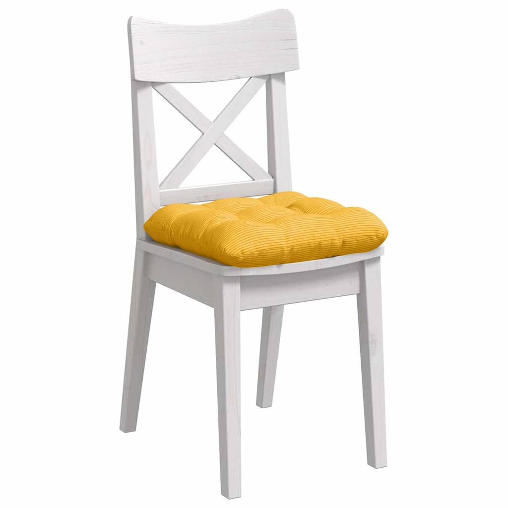 Cuscini per Seduta 4 pcs Giallo Chiaro 40 x 40 cm