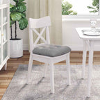 Cuscini per Seduta 4 pcs Grigio Nuvola 45 x 45 x 12 cm Tessuto
