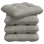 Cuscini per Seduta 4 pcs Grigio chiaro 45 x 45 cm