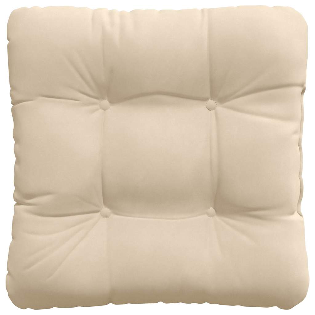 Cuscini per Seduta 4 pcs Crema 45 x 45 cm Tessuto in Microfibra