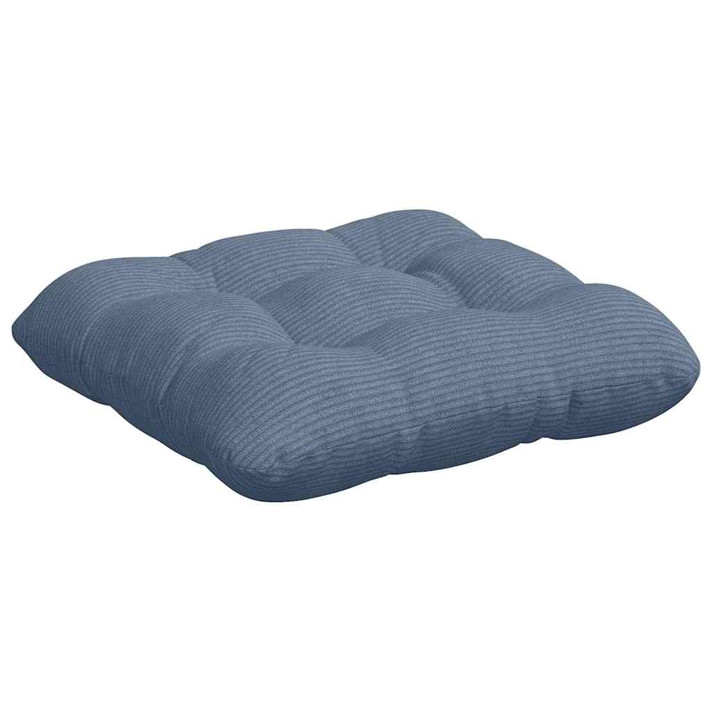 Cuscini per Seduta 4 pcs Blu 45 x 45 cm Tessuto in Cords