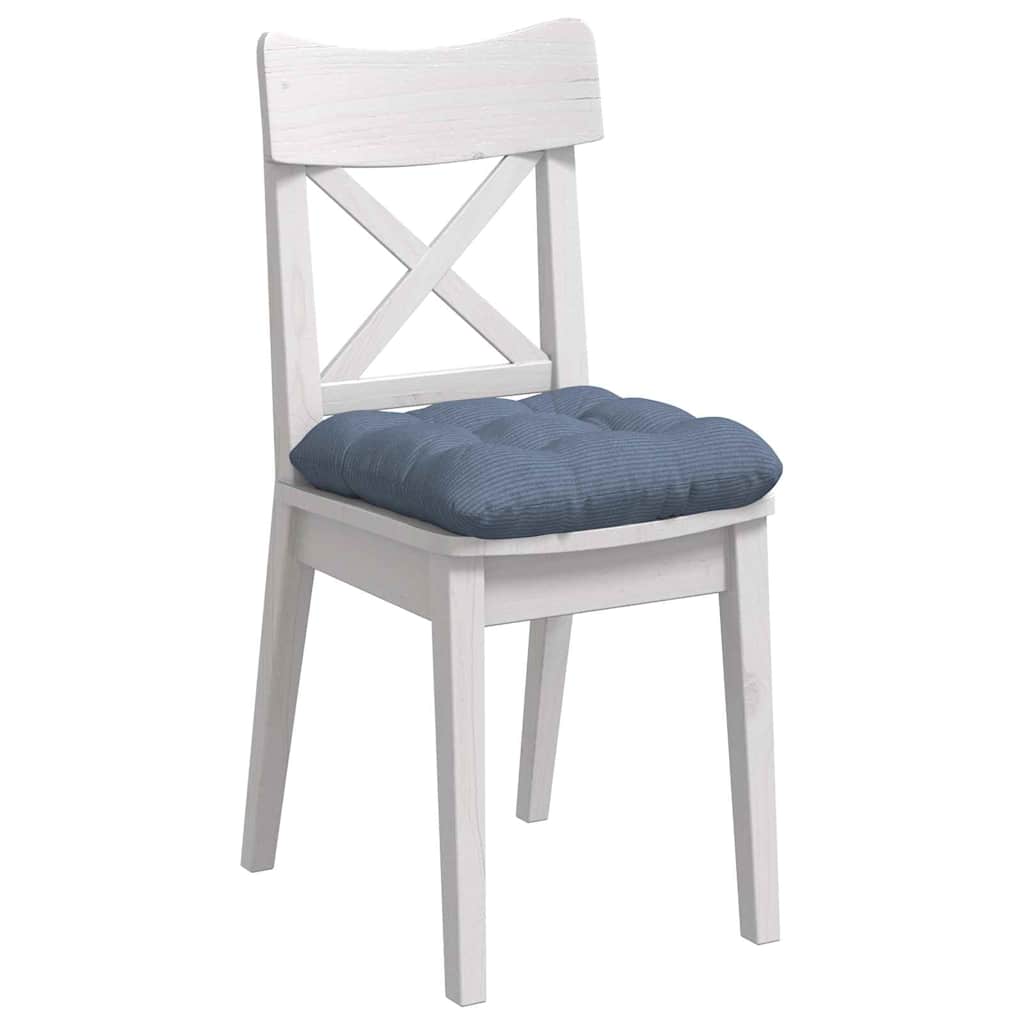 Cuscini per Seduta 4 pcs Blu 45 x 45 cm Tessuto in Cords