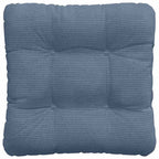 Cuscini per Seduta 4 pcs Blu 45 x 45 cm Tessuto in Cords