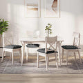 Cuscini per Seduta 4 pcs Grigio scuro 40 x 40 x 6 cm Tessuto