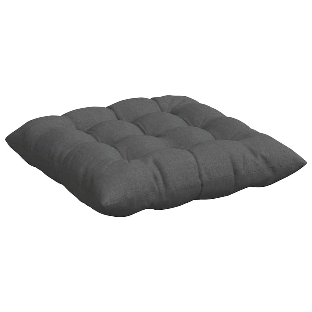 Cuscini per Seduta 4 pcs Grigio scuro 40 x 40 x 6 cm Tessuto
