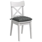 Cuscini per Seduta 4 pcs Grigio scuro 40 x 40 x 6 cm Tessuto