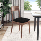 Cuscini per Seduta 4 pcs Nero 40 x 40 x 6 cm Tessuto