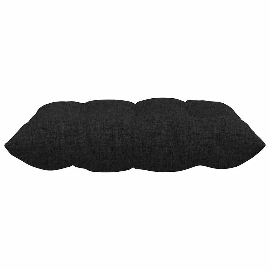 Cuscini per Seduta 4 pcs Nero 40 x 40 x 6 cm Tessuto