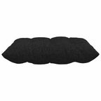 Cuscini per Seduta 4 pcs Nero 40 x 40 x 6 cm Tessuto