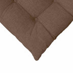 Cuscini per Seduta 4 pcs Marrone 40 x 40 x 6 cm Tessuto
