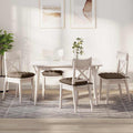 Cuscini per Seduta 4 pcs Marrone 40 x 40 x 6 cm Tessuto
