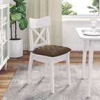 Cuscini per Seduta 4 pcs Marrone 40 x 40 x 6 cm Tessuto