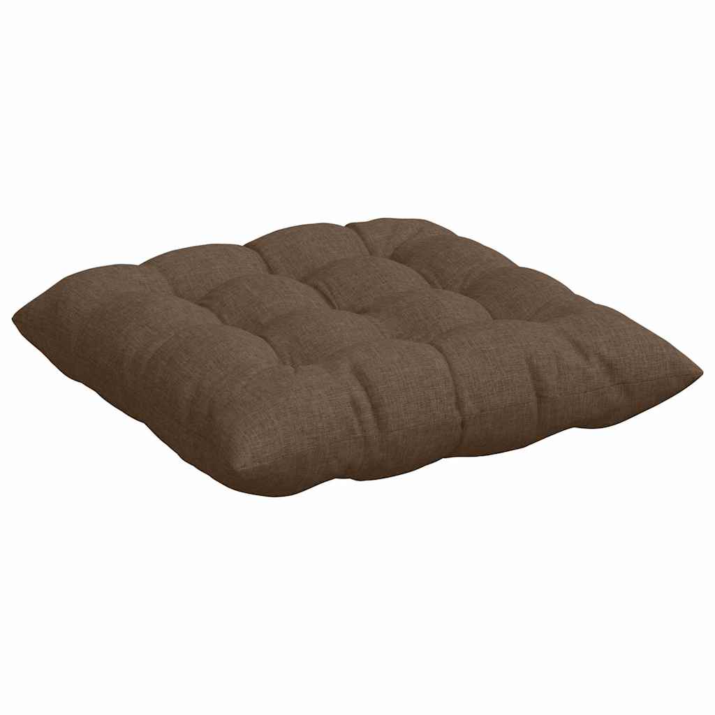Cuscini per Seduta 4 pcs Marrone 40 x 40 x 6 cm Tessuto