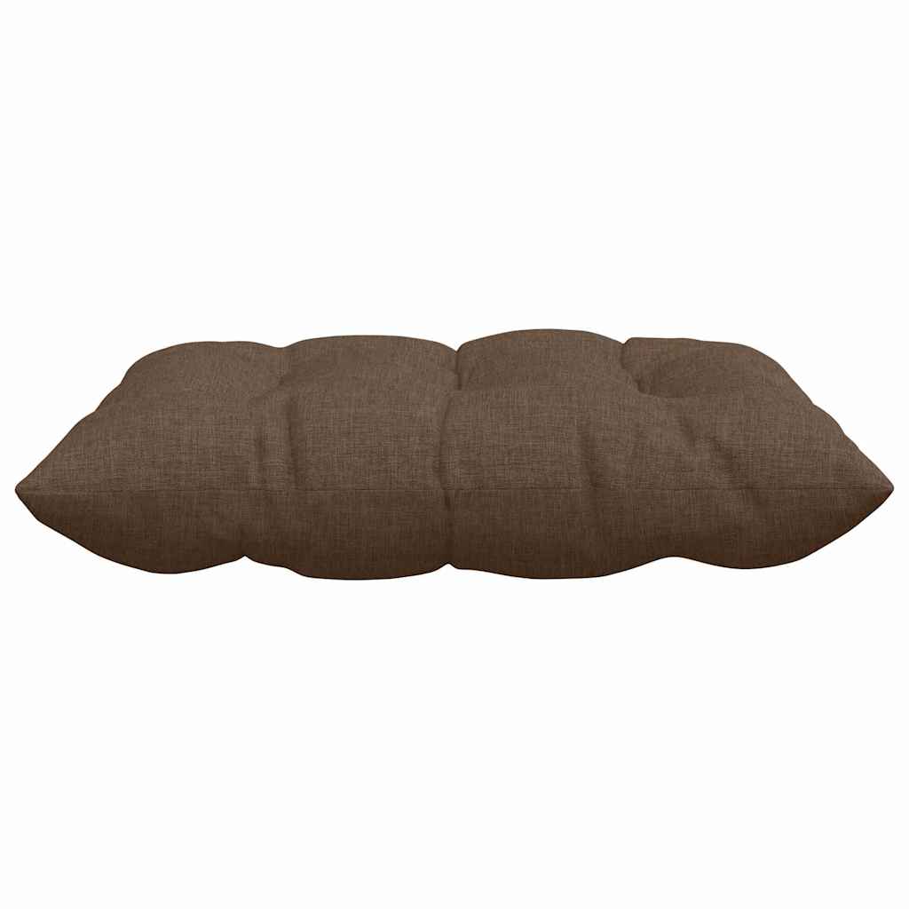 Cuscini per Seduta 4 pcs Marrone 40 x 40 x 6 cm Tessuto