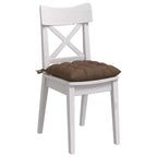 Cuscini per Seduta 4 pcs Marrone 40 x 40 x 6 cm Tessuto