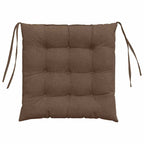 Cuscini per Seduta 4 pcs Marrone 40 x 40 x 6 cm Tessuto