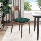 Cuscini per Seduta 4 pcs Verde Scuro 40 x 40 x 6 cm Tessuto