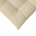 Cuscini per Seduta 4 pcs Crema 40 x 40 x 6 cm Tessuto