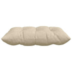 Cuscini per Seduta 4 pcs Crema 40 x 40 x 6 cm Tessuto