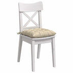 Cuscini per Seduta 4 pcs Crema 40 x 40 x 6 cm Tessuto