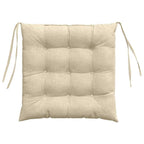 Cuscini per Seduta 4 pcs Crema 40 x 40 x 6 cm Tessuto