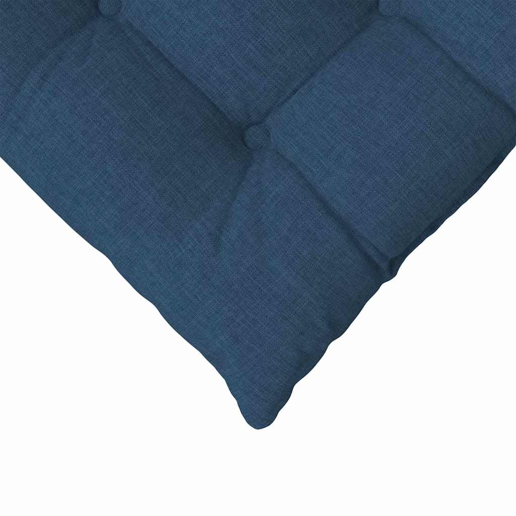 Cuscini per Seduta 4 pcs Blu 40 x 40 x 6 cm Tessuto