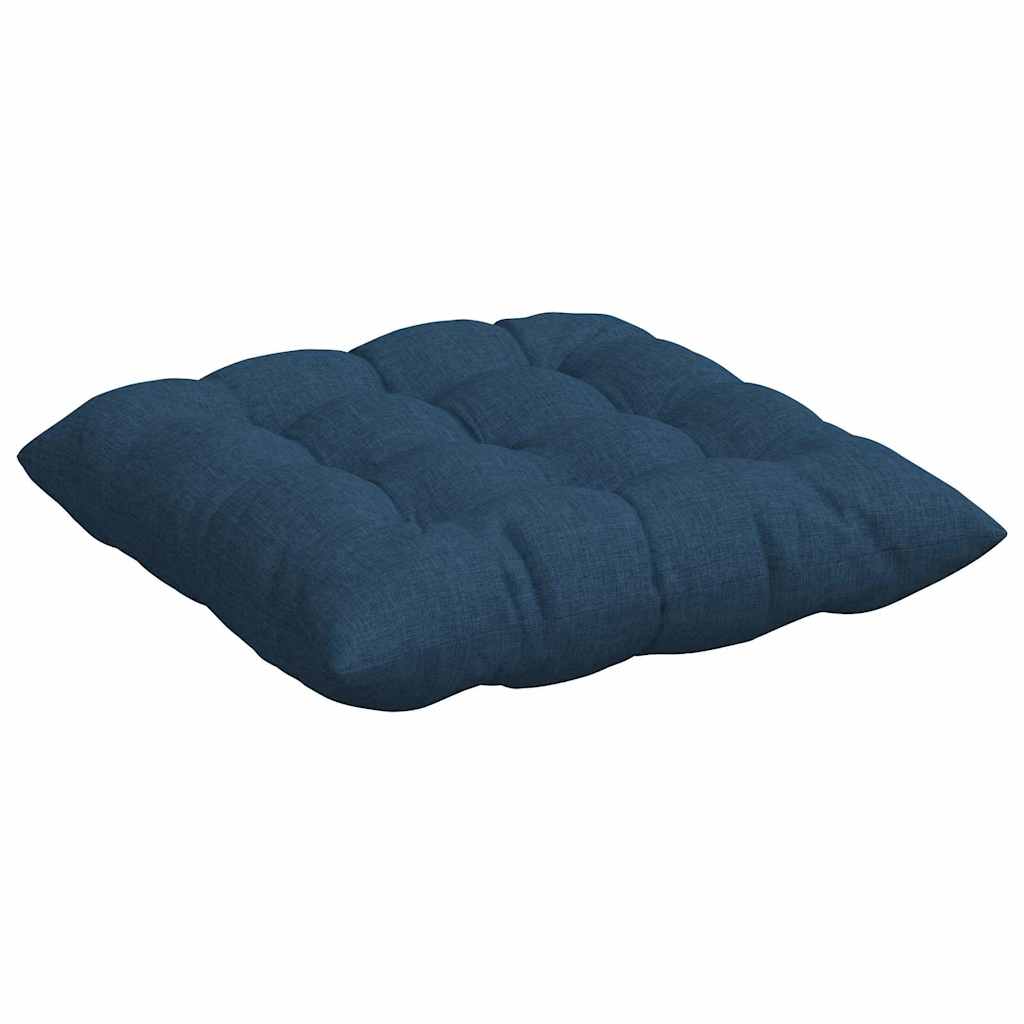 Cuscini per Seduta 4 pcs Blu 40 x 40 x 6 cm Tessuto