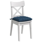 Cuscini per Seduta 4 pcs Blu 40 x 40 x 6 cm Tessuto