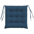 Cuscini per Seduta 4 pcs Blu 40 x 40 x 6 cm Tessuto