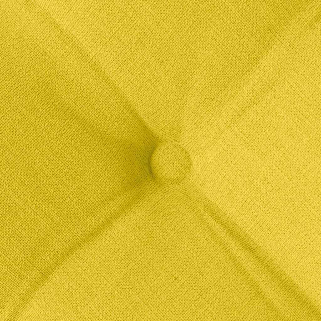 Cuscini per Seduta 4 pcs Giallo Chiaro 40 x 40 x 6 cm Tessuto