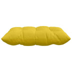 Cuscini per Seduta 4 pcs Giallo Chiaro 40 x 40 x 6 cm Tessuto