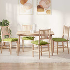 Cuscini per Seduta 4 pcs Verde chiaro 40 x 40 x 6 cm Tessuto