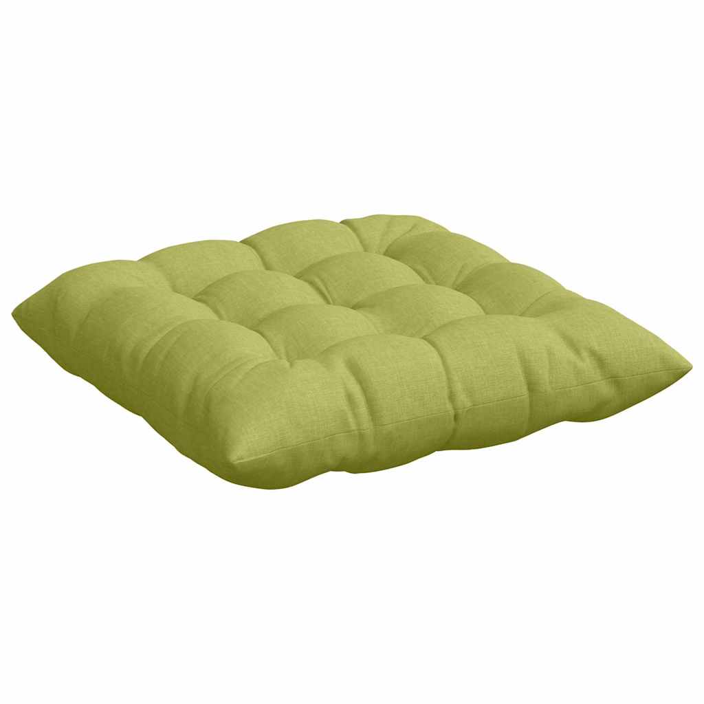 Cuscini per Seduta 4 pcs Verde chiaro 40 x 40 x 6 cm Tessuto