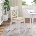 Cuscini per Seduta 4 pcs Crema 40 x 40 x 3 cm Tessuto