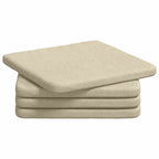 Cuscini per Seduta 4 pcs Crema 40 x 40 x 3 cm Tessuto