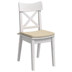 Cuscini per Seduta 4 pcs Crema 40 x 40 x 3 cm Tessuto