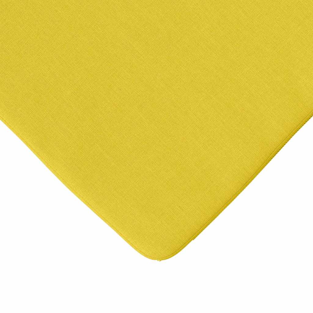 Cuscini per Seduta 4 pcs Giallo Chiaro 40 x 40 x 3 cm Tessuto