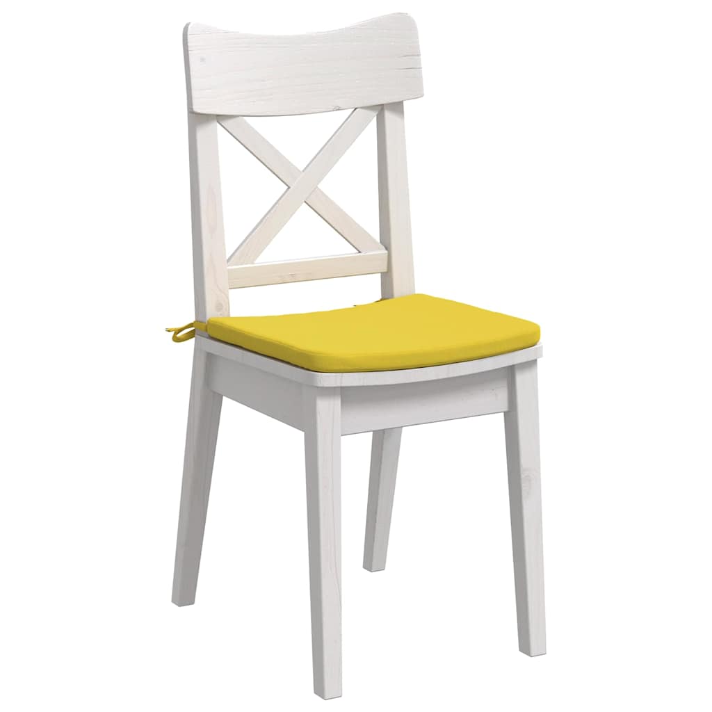 Cuscini per Seduta 4 pcs Giallo Chiaro 40 x 40 x 3 cm Tessuto