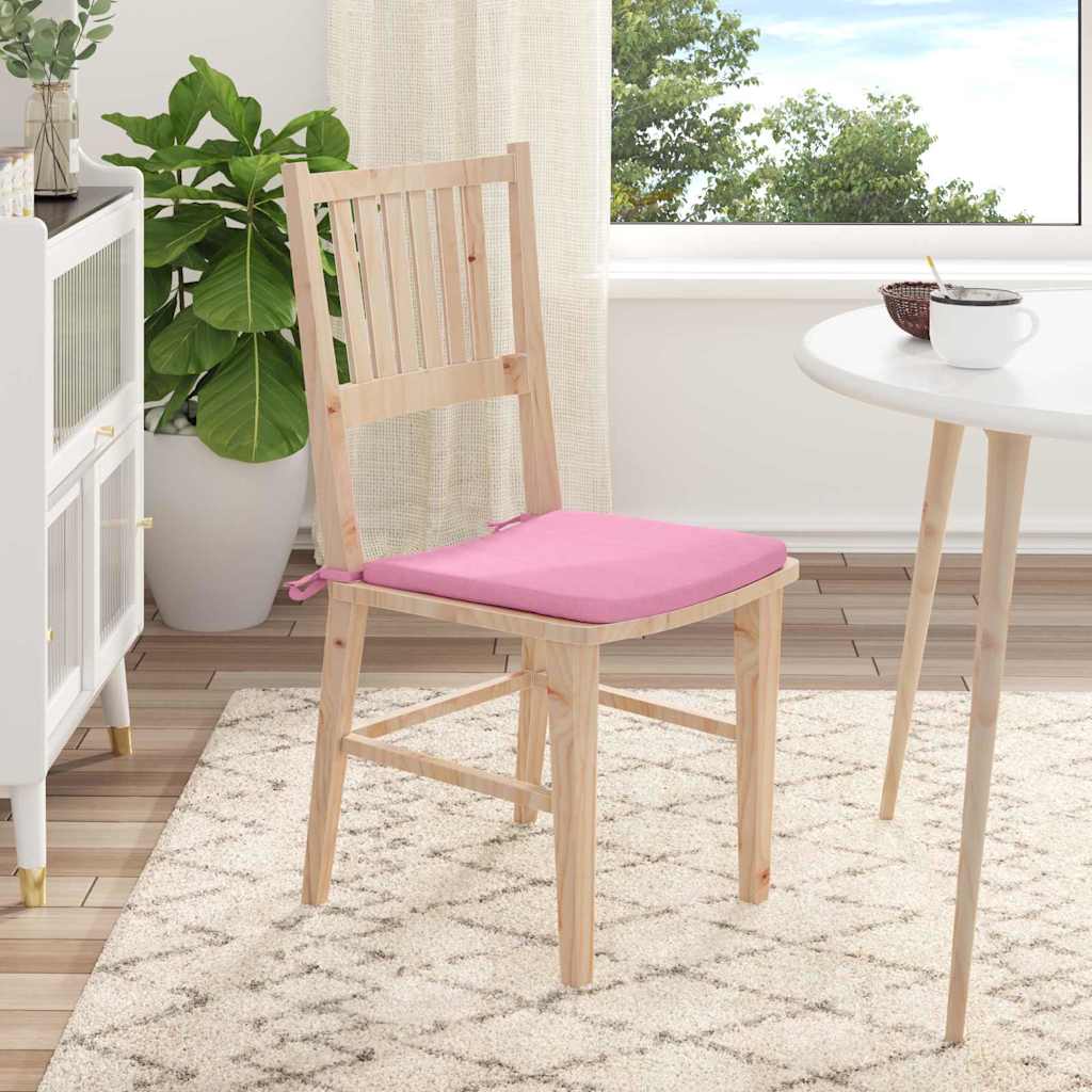 Cuscini per Seduta 4 pcs Rosa 40 x 40 x 3 cm Tessuto