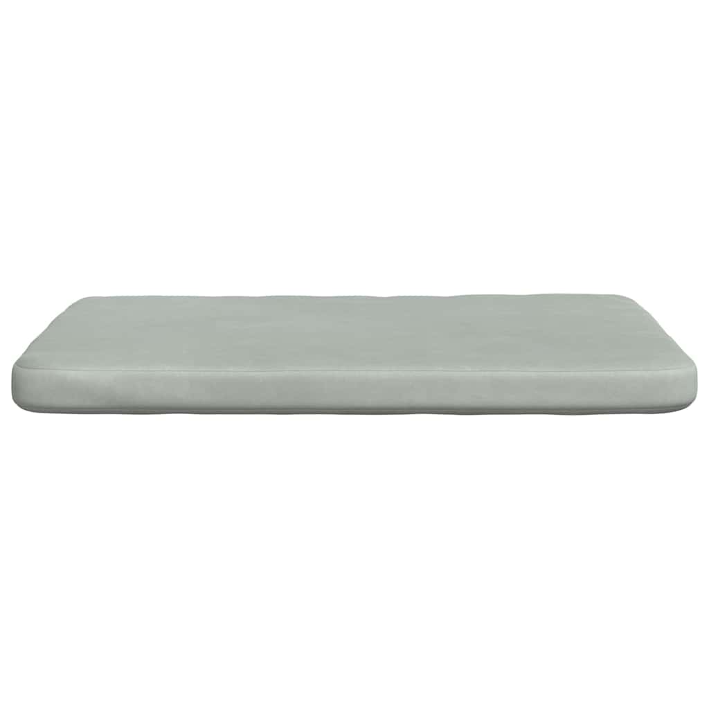 Cuscini per Seduta 4 pcs Grigio chiaro 40 x 40 x 3 cm Velluto