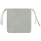 Cuscini per Seduta 4 pcs Grigio chiaro 40 x 40 x 3 cm Velluto