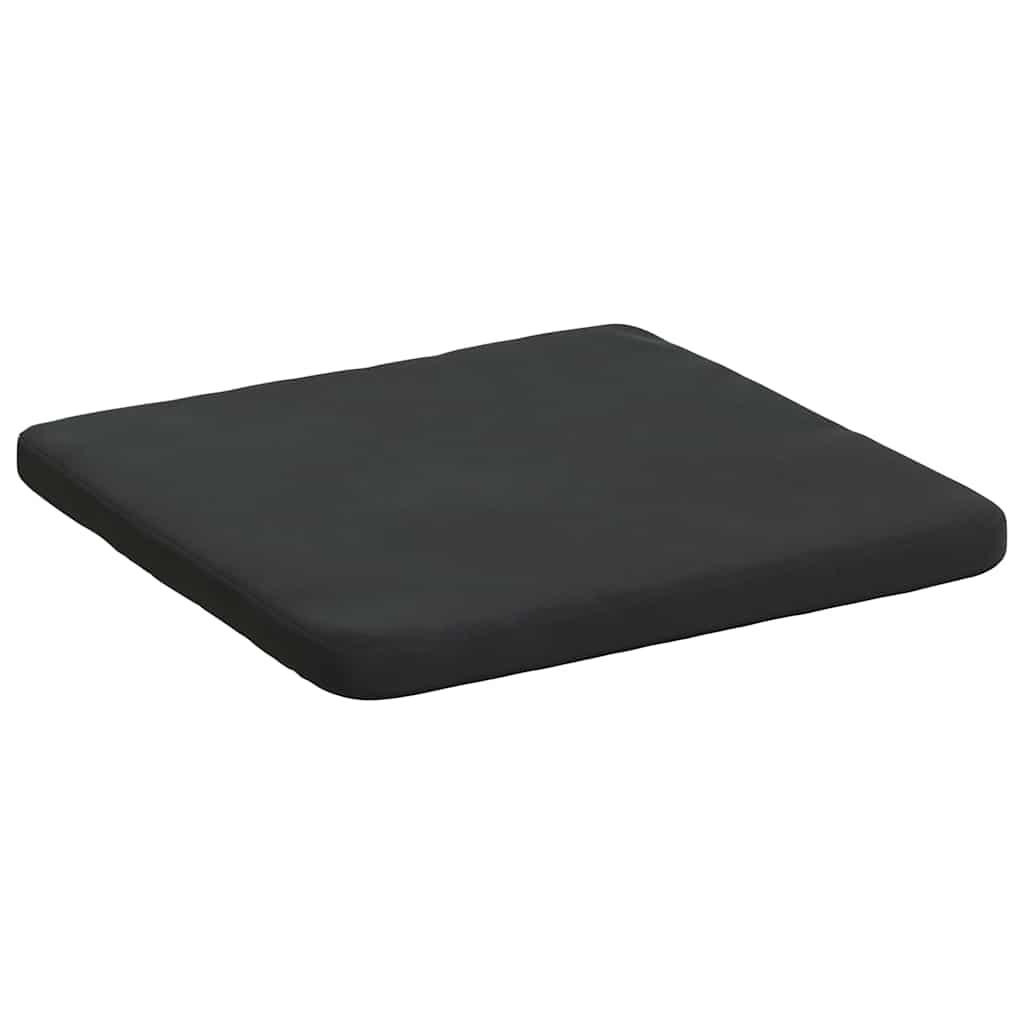 Cuscini per Seduta 4 pcs Nero 40 x 40 x 3 cm Velluto
