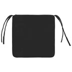 Cuscini per Seduta 4 pcs Nero 40 x 40 x 3 cm Velluto