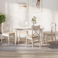 Cuscini per Seduta 4 pcs Crema 40 x 40 x 3 cm